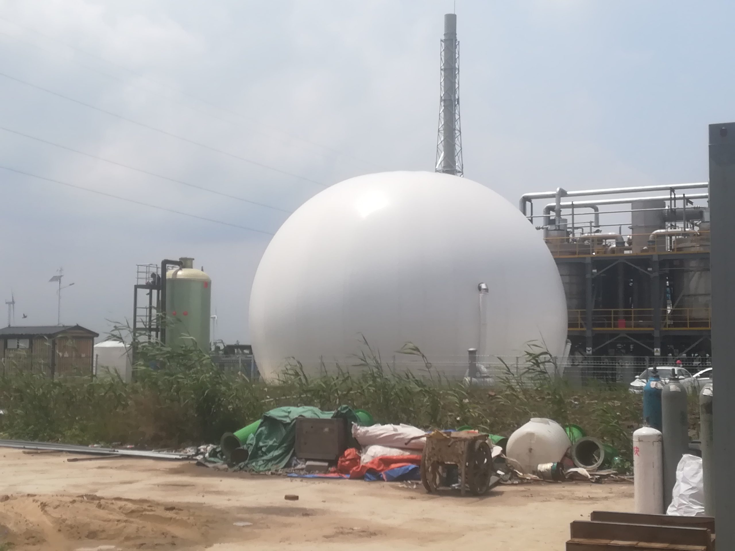 Independent Double Membrane Gas Holder