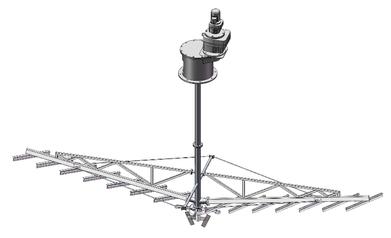 Heavy-Duty Sludge Scraper for Magnetic Sand Flocculation