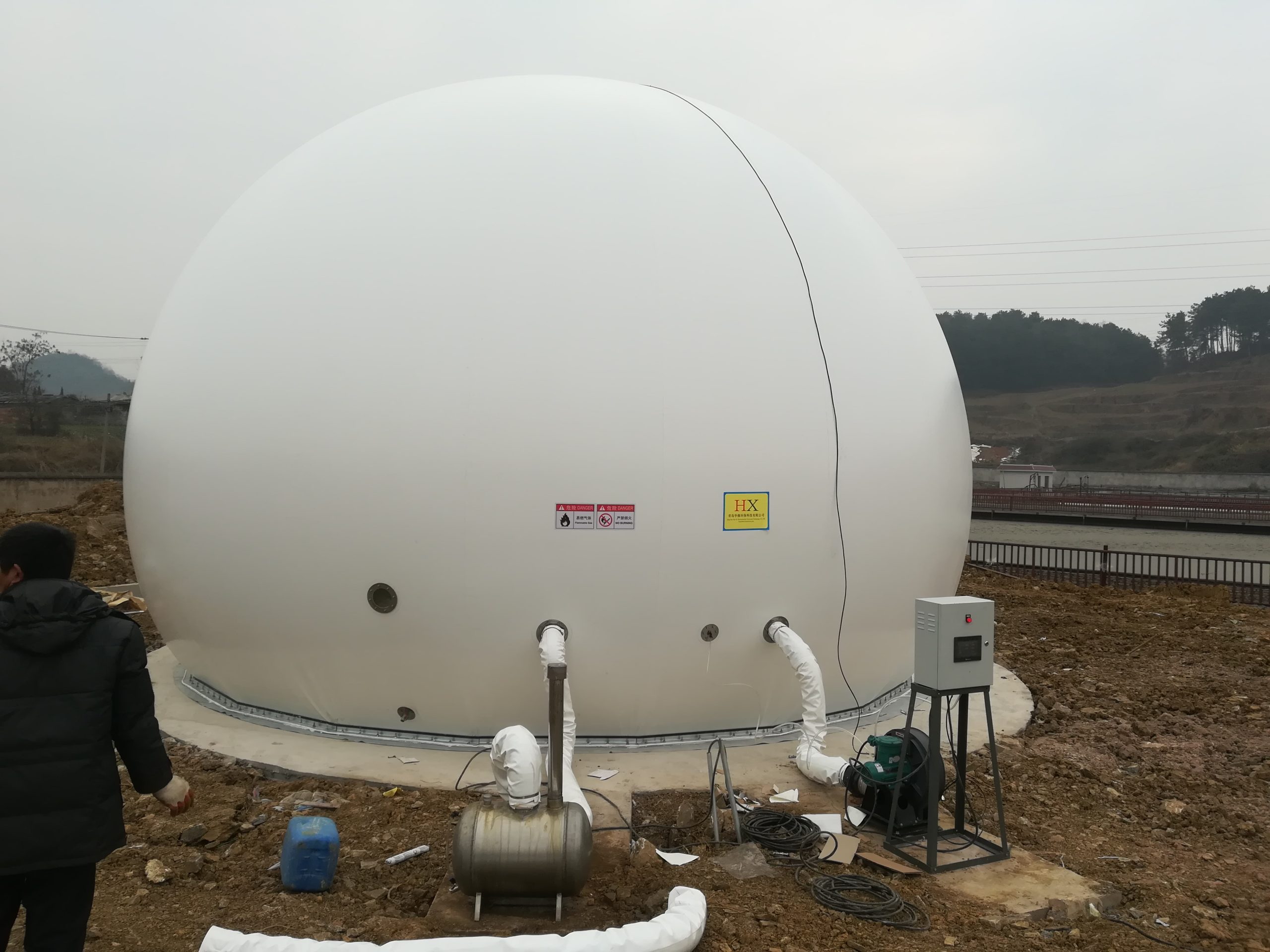 Independent Double Membrane Gas Holder